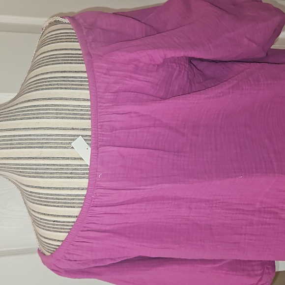 University Thread Purple Off Shoulder top Size S - Picture 5 of 9